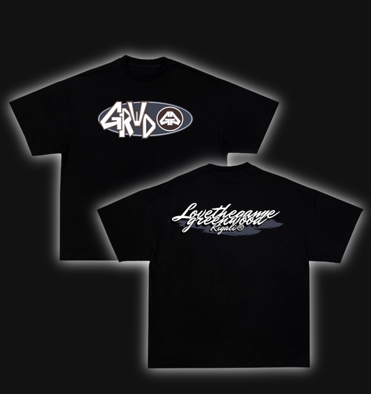LoveTheGame Black & Navy tee.